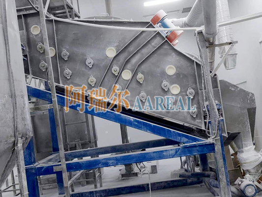1200*3000mm Efisiensi Tinggi Menghemat Energi Grade Makanan persegi panjang Frekuensi Tinggi Screen untuk aditif makanan