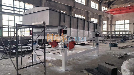 1800*4500mm 3 Decks Stainless Steel Linear Vibrating Screen untuk Herbal