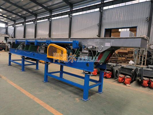 Balance Eksentrik Leaf Spring Vibratory Conveyor untuk Rubber Crumb Alam