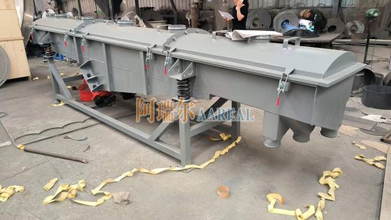 500*4000mm Baja Karbon 2 Dek Linier Vibrating Screen