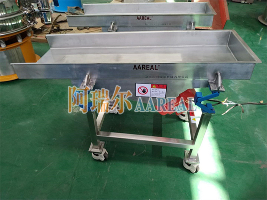 Portable ukuran kecil Food Grade stainless steel vibratory feeder dengan baru Shaker Conveyor Suspension