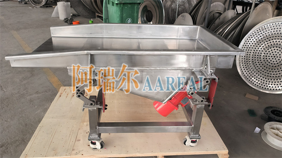 Ukuran Kecil Ponsel Frekuensi Variabel Pangan Berkualitas Baja Berkualitas Vibrator Dengan ROSTA New Shaker Conveyor Suspension Untuk Nasi Beku
