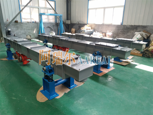 Long Distance Trough Type Vibratory Conveyor Untuk Pengangkutan Batubara Titanium Tinggi