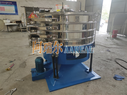 Efisiensi tinggi memakai tahan kaca Tumbler Screen Machine untuk Frits Granules Kaca Dan Bubuk
