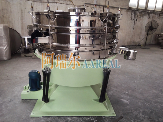 Efisiensi tinggi memakai tahan kaca Tumbler Screen Machine untuk Frits Granules Kaca Dan Bubuk