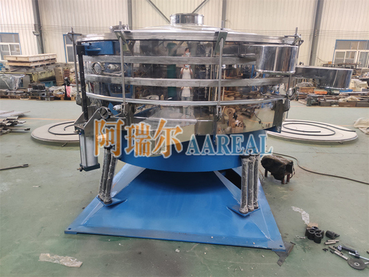Efisiensi tinggi memakai tahan kaca Tumbler Screen Machine untuk Frits Granules Kaca Dan Bubuk