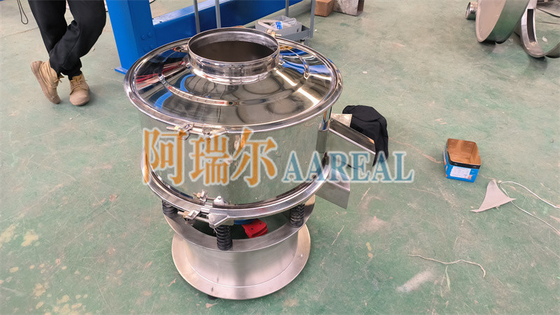 1200mm Stainless Steel Hot Soybean Milk Vibrating Filter Sieve untuk Pemisahan Cairan Padat