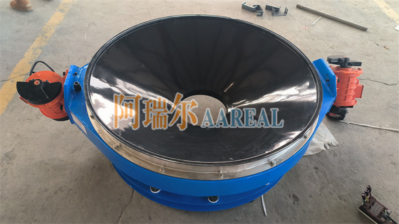Kinerja Tinggi 400mm ~ 1500mm Baja tahan karat 304 Profil Rendah Aliran Melalui Separator Inline Vibrating Screen Untuk Lithium Battery Material Dilapisi dengan Teflon Carbide