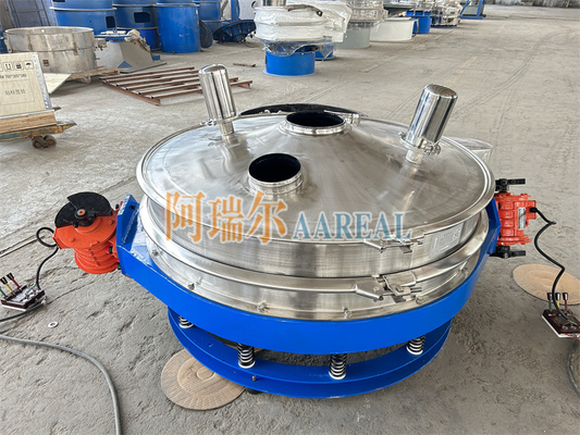 Kinerja Tinggi 400mm ~ 1500mm Baja tahan karat 304 Profil Rendah Aliran Melalui Separator Inline Vibrating Screen Untuk Lithium Battery Material Dilapisi dengan Teflon Carbide