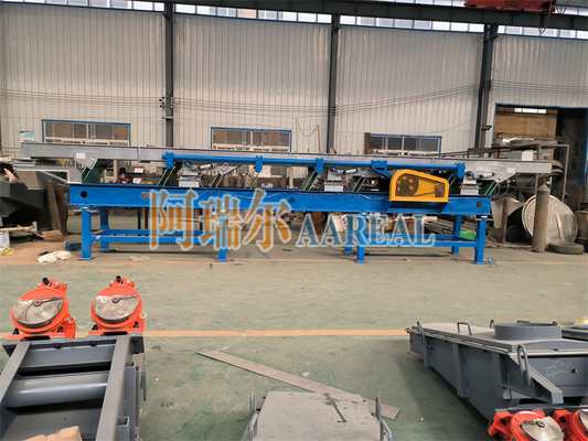 Sangat efisien hemat energi ringan untuk tugas menengah stainless steel 304 Leaf Spring eksentrik Seimbang Vibratory Conveyor Untuk Plastik Granules Conveying