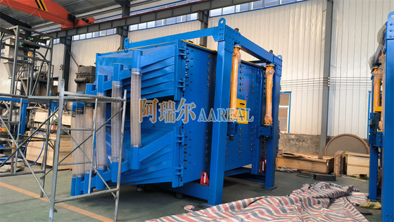 Keramik Proppant Industrial Gyratory Sifter 10-15 TPH Teknologi Penyaringan Dupleks