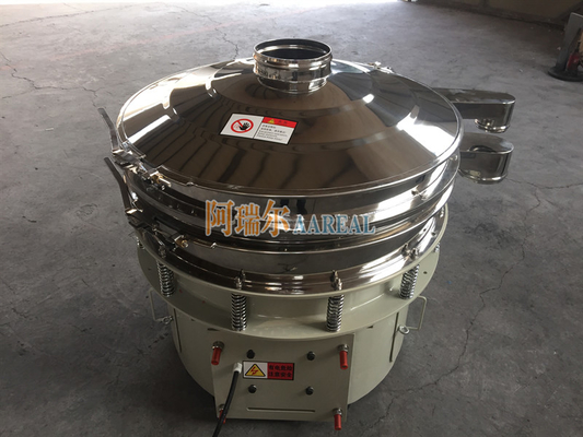 Baja tahan karat Efisiensi tinggi Kapasitas besar 1800 RPM Rotary Vibrating Sieve untuk bubuk logam