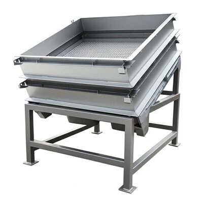 Satu sampai lima lapisan layar layar bergetar yang menggabungkan gerakan tiga dimensi untuk pemisahan material yang optimal