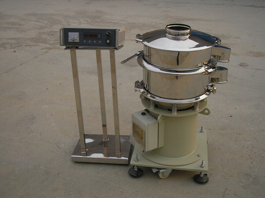 220V 50Hz Rotary Vibrating Screen Bulat Ultrasonik Separator