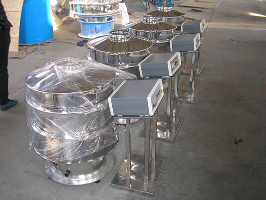 220V 50Hz Rotary Vibrating Screen Bulat Ultrasonik Separator