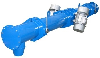 Long Distance Vibration Conveyor U Type Tubular Trough Untuk Industri Semen