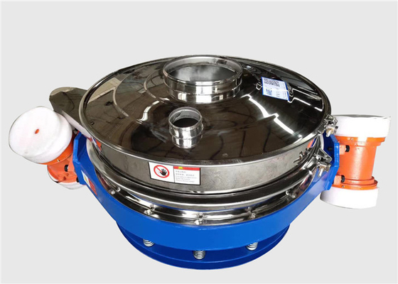 Bentuk Bulat Vibro Screen Machine Flow Through Separator Untuk Silicon Dioxide Powder