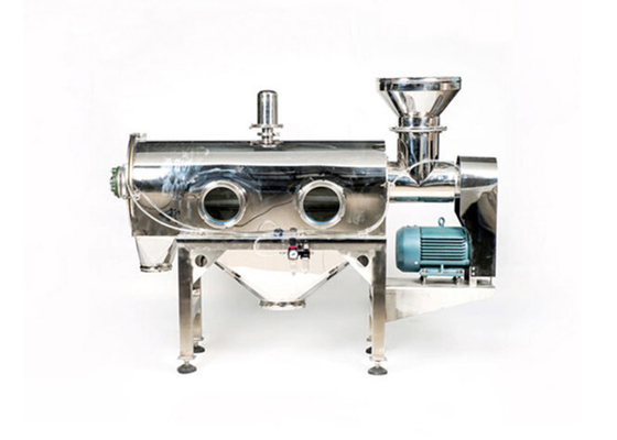 Centrifugal Rotary Sifter Horizontal Airflow Screen untuk Powder Kosmetik