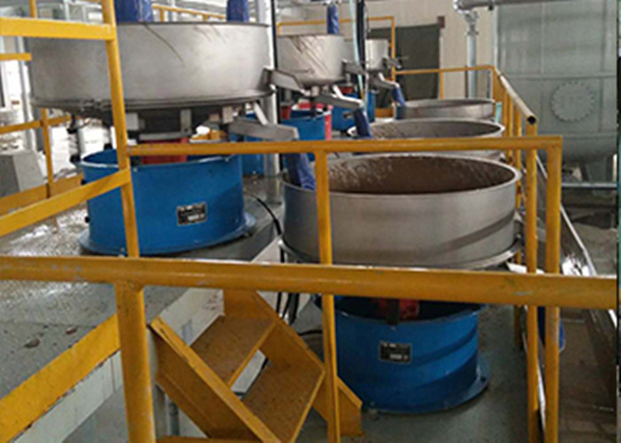 Rotary Vibrating Solid Liquid Separator, Keramik Slurry Tumbler Sieve