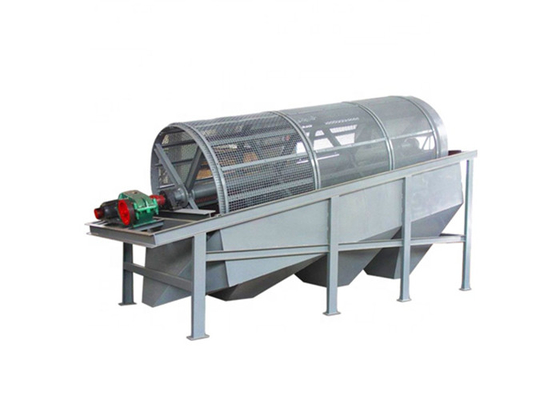 316l Baja tahan karat Trommel Drum Screen Separator Mesin untuk serpihan kayu