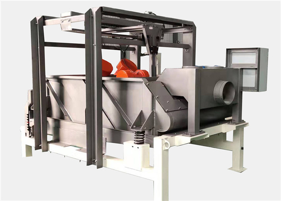 Separator cair padat bergetar persegi panjang gerak ganda