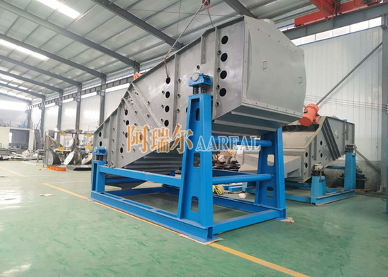 Linier 180 * 500cm Lantai Getaran persegi panjang Untuk Pasir Silikon