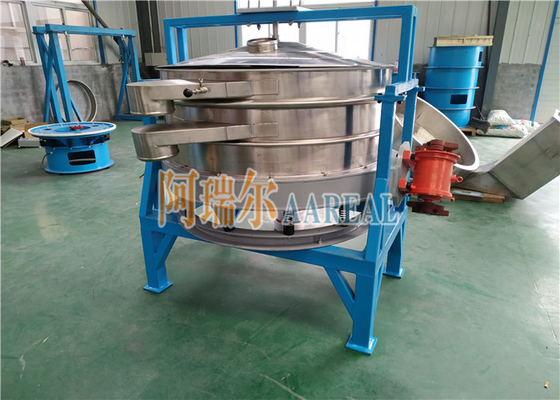 Inline Vibrating SUS 2100mm Separator Screen Machine Untuk Industri Makanan