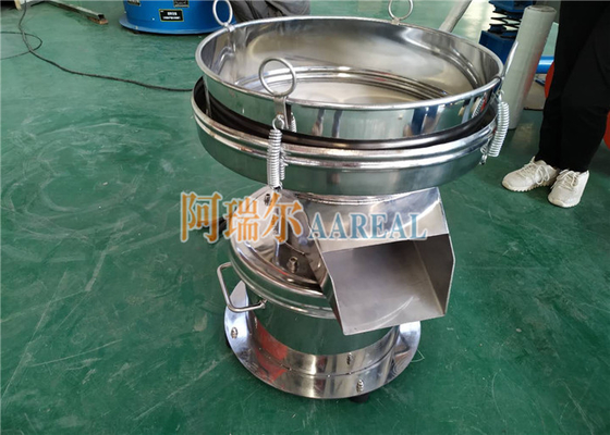 Stainless Steel 304 Noiseless 450mm Ukuran Kecil Rotary Vibrating Filter Sieve Untuk Susu Kedelai