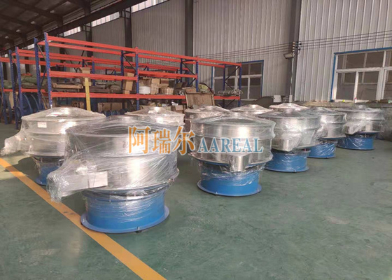 Diameter 1200mm SUS Vibrating Screening Machine untuk pigmen besi oksida