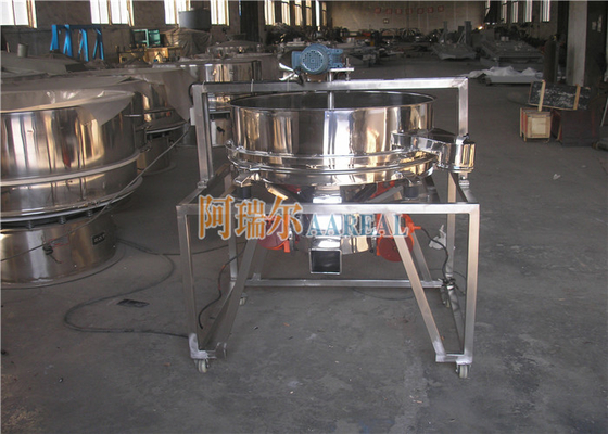 1200mm Food Grade Inline Vibro Screen Machine Dengan Sistem Sikat Rotary