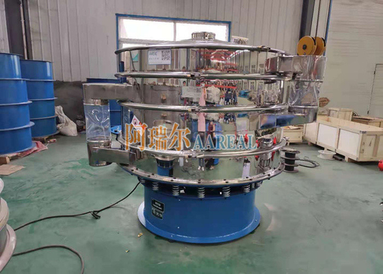 Stainless Steel 1500mm Rotary Vibrating Screen Untuk Komposisi Screening Kapasitas Besar