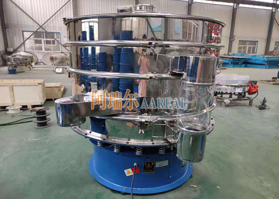 Stainless Steel 1500mm Rotary Vibrating Screen Untuk Komposisi Screening Kapasitas Besar