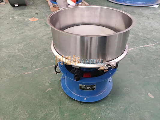 Baja tahan karat Struktur sederhana dek tunggal Rotary Vibrating Screen Untuk Powder Coating