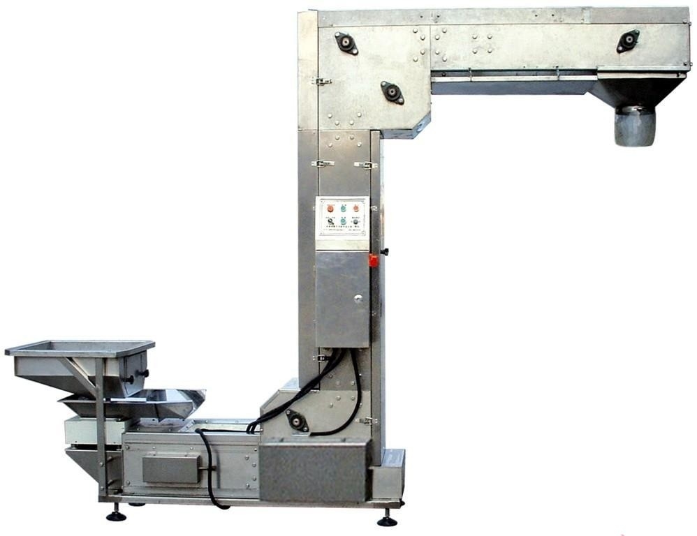 Stainless Steel Z Type Bucket Elevator Conveyor System Untuk Angkat Kedelai