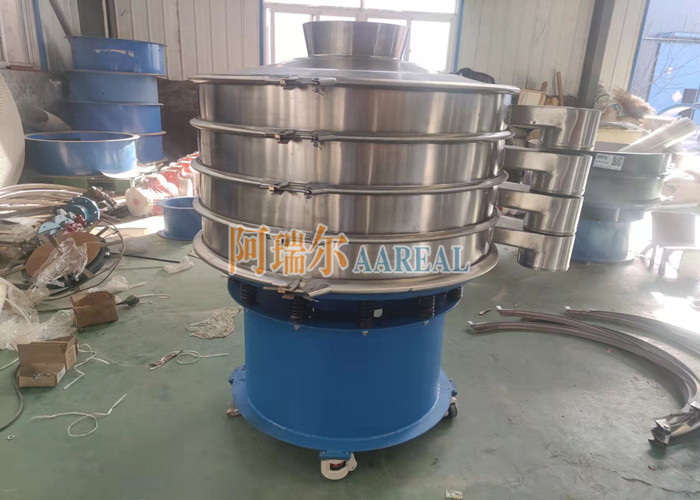 1000mm 3 Deck Portable Stainless Steel Rotary Vibrating Screen Untuk garam meja