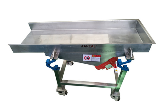 Portable ukuran kecil Food Grade stainless steel vibratory feeder dengan baru Shaker Conveyor Suspension