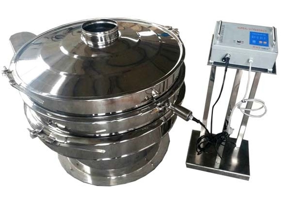 220V 50Hz Rotary Vibrating Screen Bulat Ultrasonik Separator