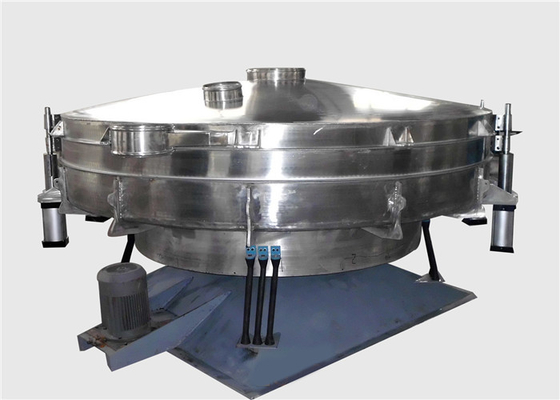 Mesin pemisah saringan multilayer bulat dengan perangkat angkat pneumatik