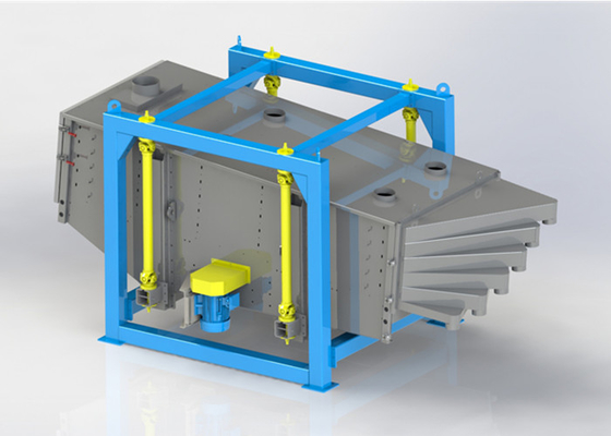 Multi Deck Gyratory Vibratory Sand Screening Machine Screener Kompos industri