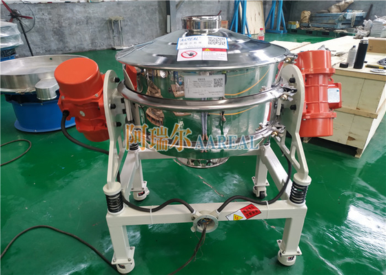Aliran bahan makanan melalui Inline SUS 400mm Vibrating Screen Machine