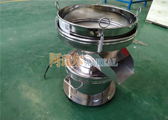 Stainless Steel 304 Noiseless 450mm Ukuran Kecil Rotary Vibrating Filter Sieve Untuk Susu Kedelai