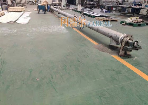 Diameter. 219mm Panjang 9000mm Tubular Conveyor Screw Feeder 316L Food Grade