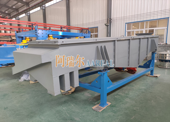 1800*4500mm Baja tahan karat Multi Dek persegi panjang Linier Vibrating Screen Untuk garam laut