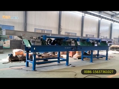 Balance Eksentrik Leaf Spring Vibratory Conveyor untuk Rubber Crumb Alam