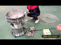 Stainless Steel 304 Noiseless 450mm Ukuran Kecil Rotary Vibrating Filter Sieve Untuk Susu Kedelai